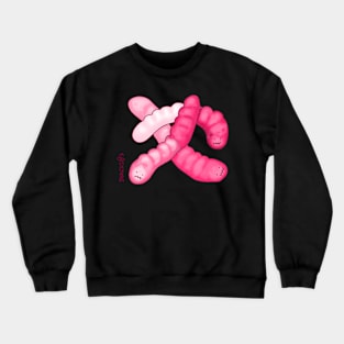 Gummy Worms in PINK Crewneck Sweatshirt